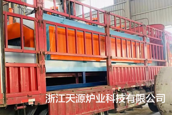 連續(xù)式鋁合金鍛造加熱爐裝車完畢